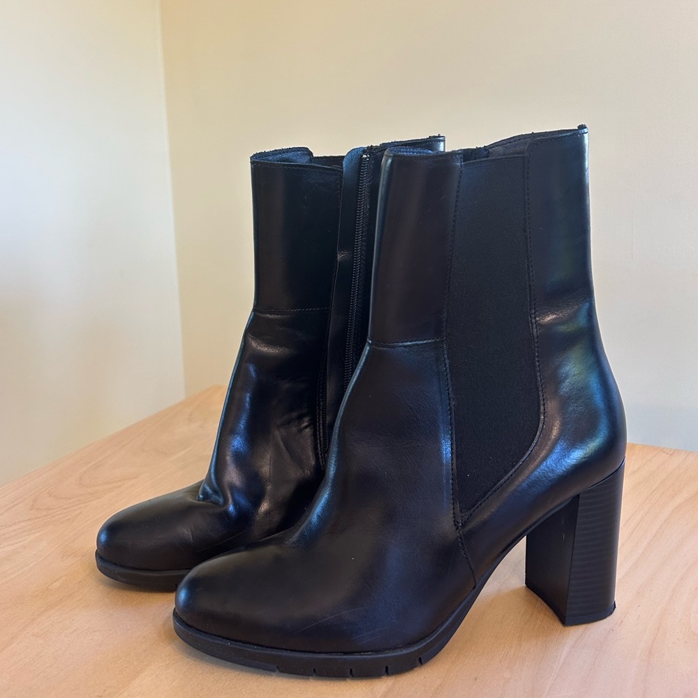 Rizzoli Black Heeled Boots, woman’s size 9